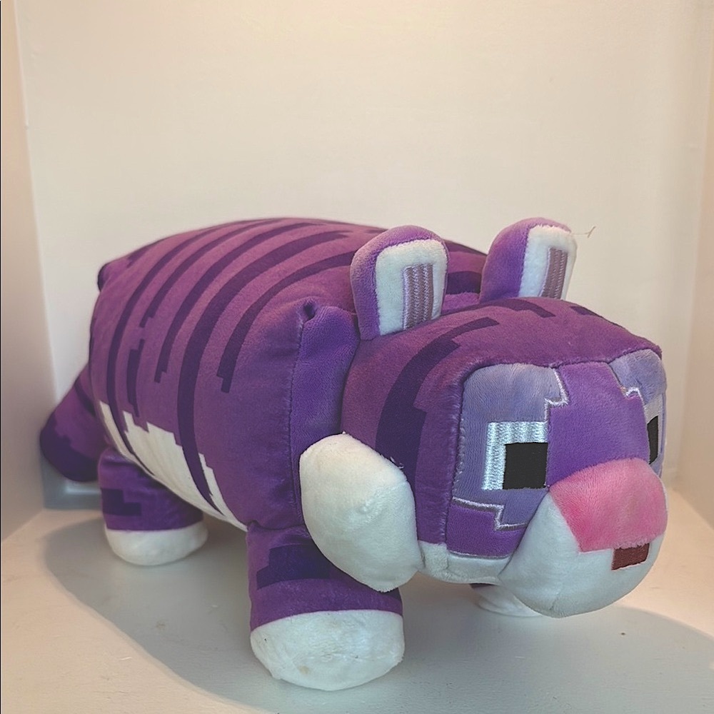 Purple Plush Minecraft Cat Toy